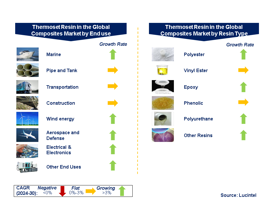 Thermoset Resin in the Global Composites Market by Segments